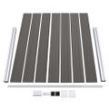 vidaXL Plotový panel WPC 180x146 cm sivý
