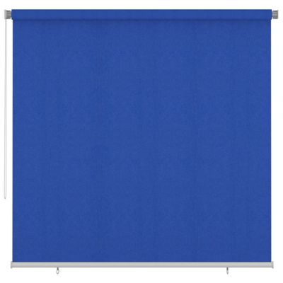 vidaXL Vonkajšia zatemňovacia roleta 240x230 cm modrá HDPE