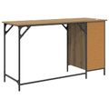 vidaXL Počítačový stôl Remeselný dub 131 x 48 x 75 cm Kompozitné drevo