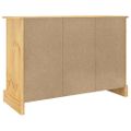 vidaXL Komoda „Corona“ hnedá 112x44x78 cm masívne drevo mexická borovica