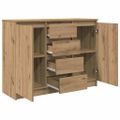 vidaXL Komoda so zásuvkami dub artisan 100,5x35x76 cm kompozitné drevo