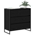 vidaXL Servírovacia skriňa Čierny dub 79 x 36 x 75.5 cm
