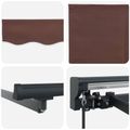 vidaXL Rám markízy Hnedá 400 × 300 cm Polyester s PU povrchom