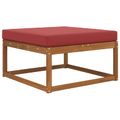 vidaXL Vankúš na vonkajšiu pohovku Polyester vínovo červená 80 x 80 cm