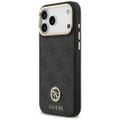 Puzdro Guess 4G Srtass Logo & Big Strap Metal Buttons MagSafe pre iPhone 17 Pro Max čierne