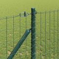 vidaXL Európsky plot s hrotmi 10 x 1,4 m PVC potiahnutá oceľ Zelená