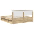 vidaXL Rám postele Sonoma 200 x 200 cm Kompozitné drevo