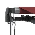 vidaXL Automaticky zaťahovacia markíza burgundská 350x250 cm