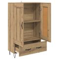 vidaXL Highboard Remeselný dub 69,5 x 31 x 115 cm Kompozitné drevo