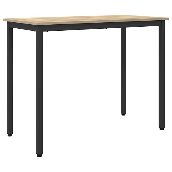 vidaXL stôl Sonoma dub 100 x 50 x 76,5 cm Inžinierske drevo a oceľ