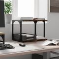 vidaXL Stojan na tlačiareň 2-posch. dymový dub 41x28x33,5cm kom. drevo