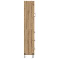 vidaXL Highboard Remeselný dub 34,5 x 34 x 180 cm Kompozitné drevo