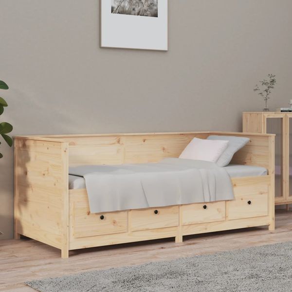 vidaXL Denná posteľ s matracom 90x190 cm masívna borovica