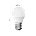 LED žiarovka Classic Mini Globe / E27 / 6,5 W (60 W) / 806 lm / teplá biela