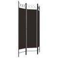 vidaXL Paraván s 3 panelmi, hnedý 120x180 cm
