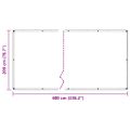 VidaXL Priehľadná plachta s okami 2x6 m Polyetylén