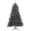 vidaXL Umelý vianočný stromček Zelená 180 cm PVC, plast a oceľ