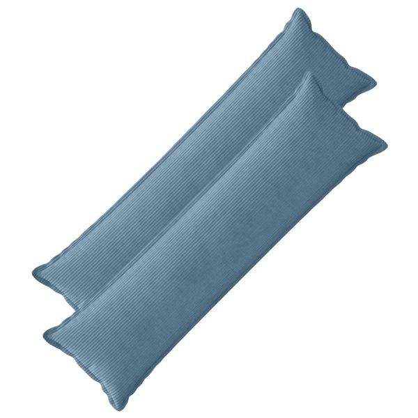 vidaXL Poťah na podložku 2 ks HOUTEN Modrá 40 x 145 cm manšestr