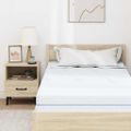 vidaXL Matrac Stredne tvrdý 90 x 190 cm Biela
