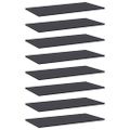 vidaXL Prídavné police 8 ks, sivé 80x40x1,5 cm, drevotrieska