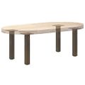 vidaXL Nohy konferenčného stolíka 4 ks, prírodná oceľ, 42-44 cm, oceľ