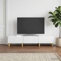 vidaXL TV skrinka Biela 147 x 34,5 x 30 cm Kompozitné drevo