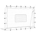 vidaXL Futbalový nahrávač, bielo čierny 184x61x123 cm, oceľ a PE
