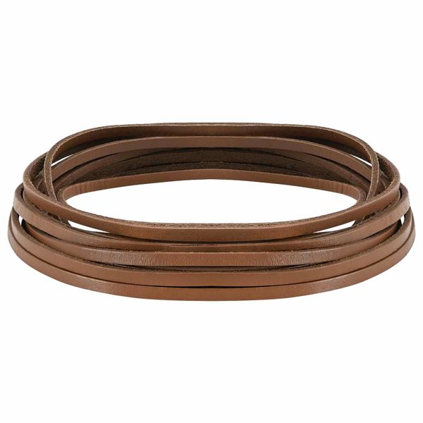 vidaXL Kožený remienok Hnedá 200 x 0,4 cm Koža
