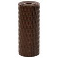 vidaXL Balkónové zásteny 10 ks hnedo-čierne 255x19 cm polyratan