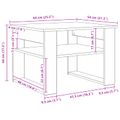 vidaXL Konferenčný stolík Čierny dub 64 x 54 x 44 cm Kompozitné drevo