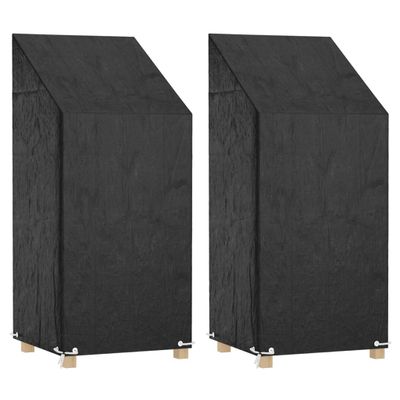 vidaXL Kryty na záhradnú stoličku 2 ks 8 ôk 65x65x110/150cm polyetylén