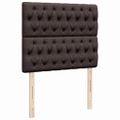 vidaXL Boxspring posteľ s matracom tmavohnedá 120x190 cm látka