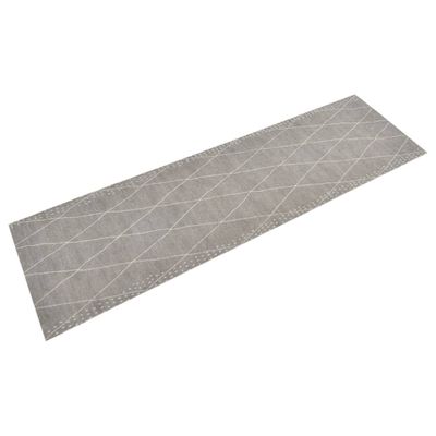 vidaXL Kuchynský koberec umývateľný kosoštvorec 45x150 cm zamat