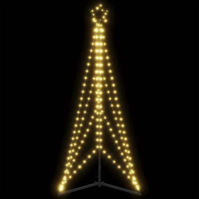 vidaXL LED vianočný stromček 363 LED teplá biela 182 cm