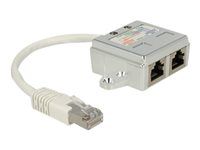 Sieťový rozdeľovač - RJ-45 (M) do RJ-45 (F) - 15 cm