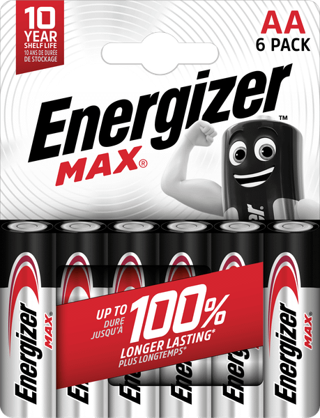 Energizer Max AA alkalické batérie 6ks E303327700
