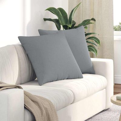 vidaXL Vankúše na pohovku 2 pcs Svetlosivá 60 x 60 cm látka