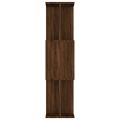 vidaXL Knižnica/priehradka hnedý dub 80x24x96 cm spracované drevo
