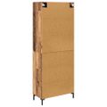 vidaXL Highboard 2 ks Staré drevo 69,5 x 34 x 180 cm Kompozitné drevo