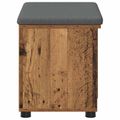 vidaXL Predsieňová lavica s vankúšom Staré drevo 60 x 38 x 46 cm