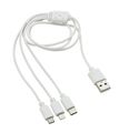 Nabíjačka USB 3in1 (micro USB, iPhone, USB C)