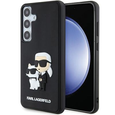 Puzdro Karl Lagerfeld pre Samsung Galaxy S24 KLHCS24S3DRKCNK čierne HC 3D RUBBER KC NFT
