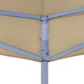 vidaXL Strecha na párty stan 6x3 m, béžová 270 g/m²