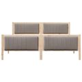 vidaXL Rám postele Hnedá a taupe 180 x 200 cm Borovicový masív