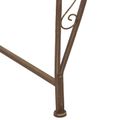 vidaXL Stromová lavička 8-Počet miest Ø 160 x 44 cm Oceľ Antik hnedá