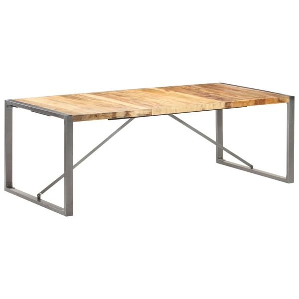 vidaXL Jedálenský stôl 220x100x75 cm masívne surové mangovníkové drevo