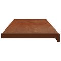 vidaXL Parapetné dosky Hnedé drevo 140 x 30 x 4,5 cm PVC