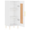 vidaXL Komoda lesklá biela 34,5x34x90 cm spracované drevo