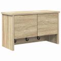 vidaXL Vešiak na stenu Nástenná montáž Sonoma dub 50 x 20 x 30 cm