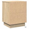 vidaXL Nočný stolík Sonoma dub 39 x 34,5 x 50 cm Kompozitné drevo